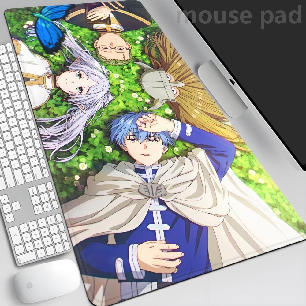 Frieren At The Funeral Mouse Pad XXL Xmm PU Mousepad Hot Large Gaming Leather Mouse Xxmm Pad Waterproof Table Mat