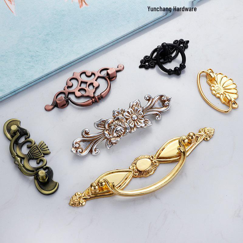 European Retro Alloy Drawer Pull Ring Handle for Cabinet and Cupboard Furniture