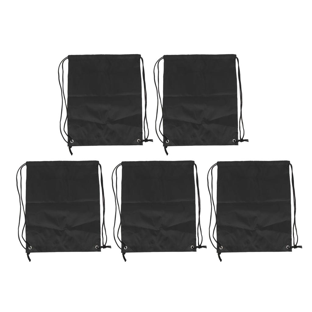 5PCS Drawstring Backpack Large Capacity Waterproof Oxford Cloth Sports Gym Packsack for Soccer