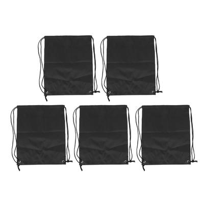 5PCS Drawstring Backpack Large Capacity Waterproof Oxford Cloth Sports Gym Packsack for Soccer
