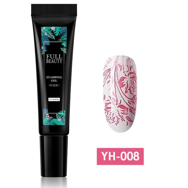 

5 мл Гель-лак для ногтей Штамповочная краска Гибридный лак УФ-лаки для ногтей Маникюрная пластина для штамповки ногтей