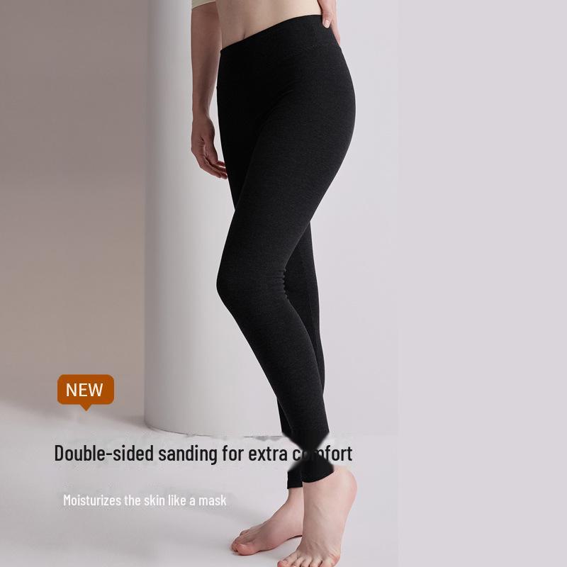 2024 Autumn/Winter High-Waist German Velvet Warm Leggings with Silk Protein and Thicker Insulation
