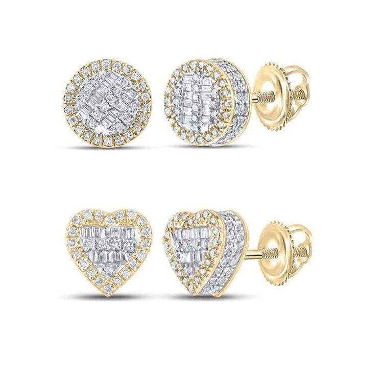 

Stylish Zircon Heart Tassel Stud Earrings - Hip-Hop Bling Trend