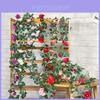 Silk Rose Vine Decor With Crystals For Wedding And Home Wall Art