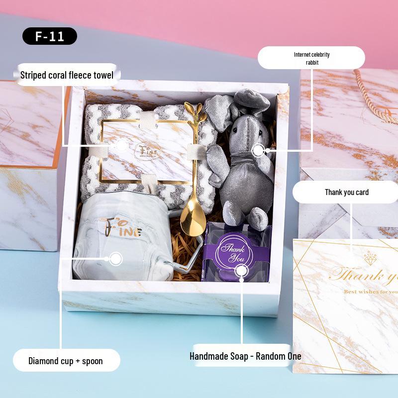 Personalized Bridesmaid Gift Set: Small Gifts, Creative Cup with Logo, First Birthday Box for Best Friend