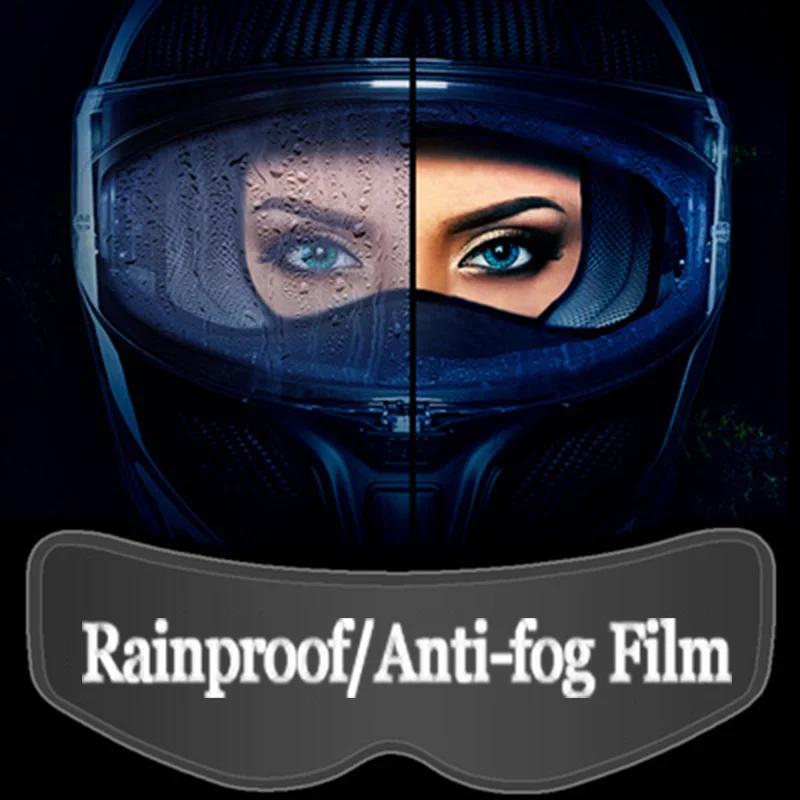Moto Helmet Anti-fog Film Rainproof Visor Helmet Membrane Universal Motorcycle Electric Bike Helmet Waterproof Anti-fog Goggles
