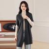 Women's Pure Wool V-Neck Shawl Cardigan: Autumn/Winter, Knit, Loose, Sleeveless Vest.