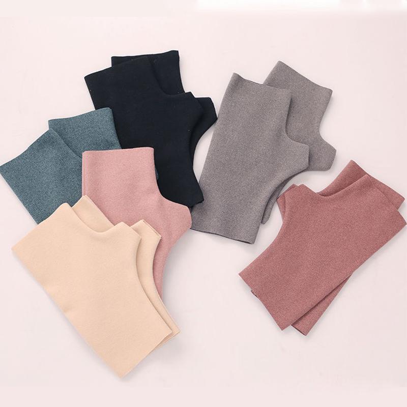 1Pair Autumn Winter Warm Soft Velvet Half Finger Gloves For Women Soft Skin Suitable For Daily Office Writing Wrist Protection