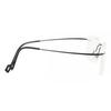 Rimless Rectangle Shiny Black SmaRtbuy Collection Hedley Rt 004a C4 Fashion Unisex Eyeglasses