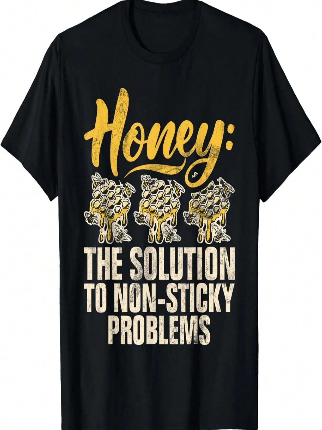 Honey The Solution Of Non Sticky Problems Honey T-Shirt S разноцветный