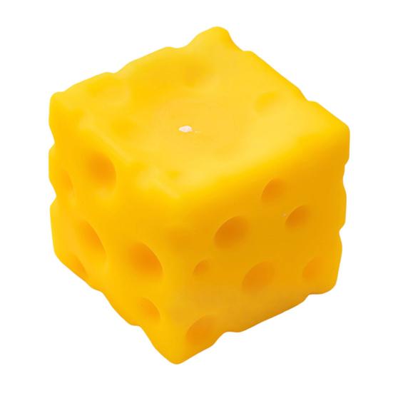 Cheese Squeeze Toy Stress Relief Cheese Block Slow Rising Sensory Toy Simulated Food Pinch Fidget