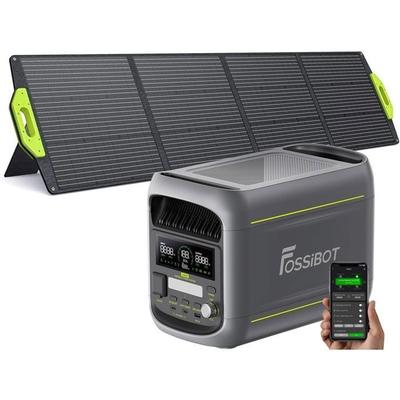 F1800 1024Wh 1800W Přenosný elektrický generátor+200W Solární panel, LFP Elektrická stanice pro Kempování Obytný vůz Dům, Cestování