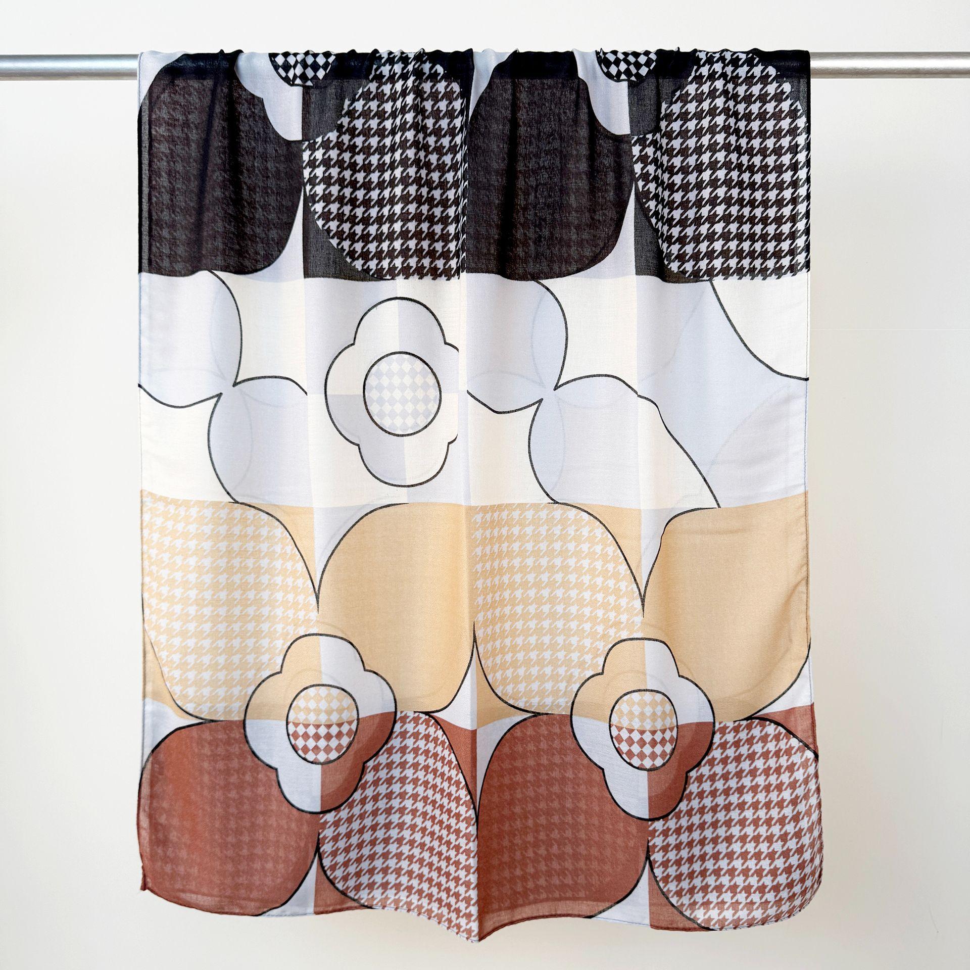 

Женский трендовый модный премиальный темпераментный шаль Дизайн высокой ценности Геометрический шелковый шарф с принтом 85*180CM