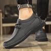 Genuine Leather Mens Casual Shoes Designer Business Work Shoes Brand Comfortable Walking Sneakers Lace Up Sport Shoes Mocassins