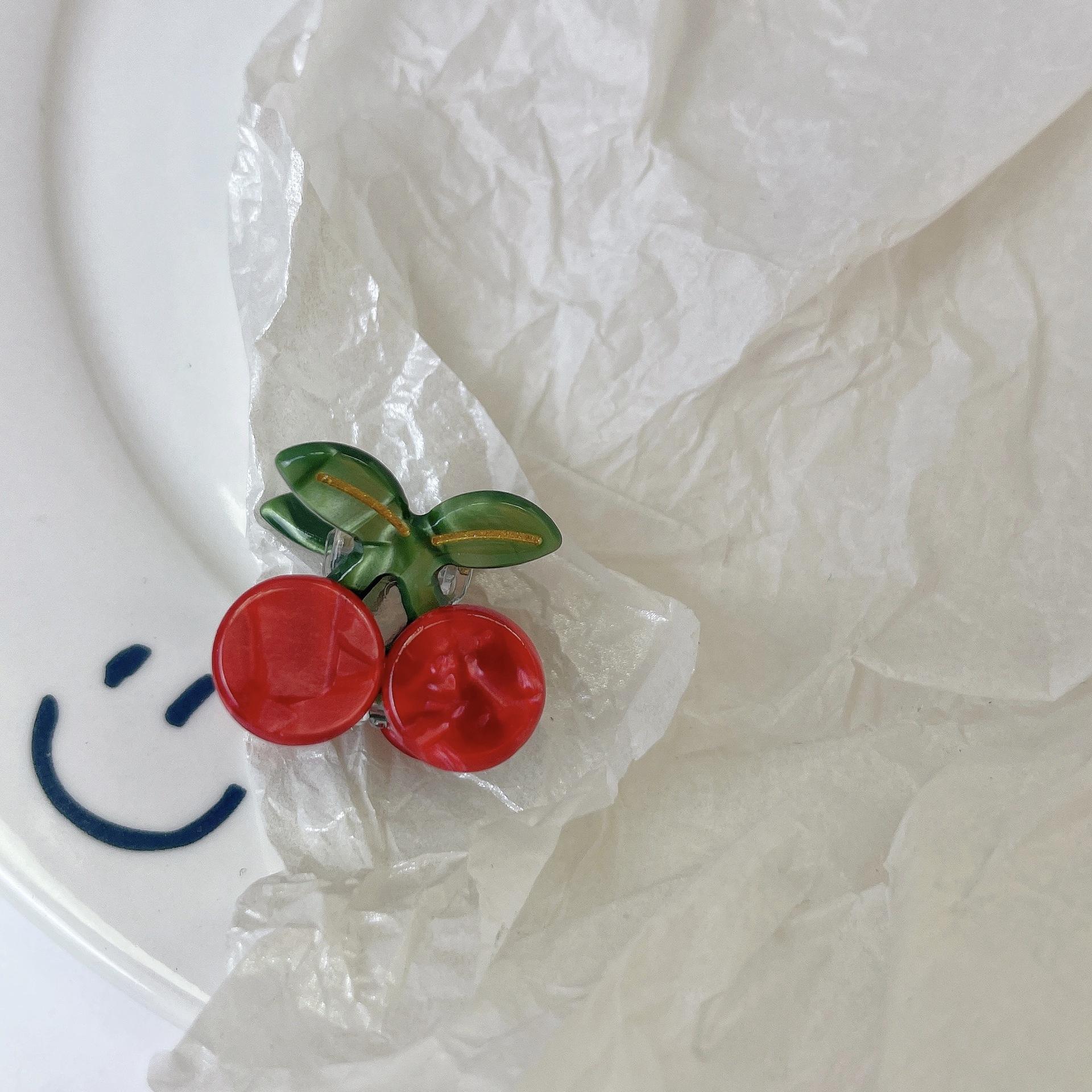 

Cartoon Fruit Grabber Cute Strawberry Lemon Cherry Acetate Hair Clip Grape Bangs Crushed Hair Clip Top Clip Hair Accessory