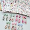 Creative Flower Designs Transfer Sheets Essential Jewelry Making Floral Transfer Sheets for Clay Jewelry Charm