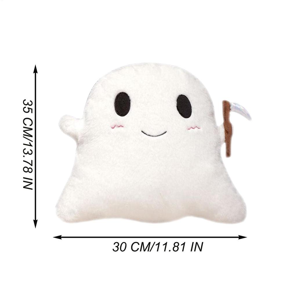 Halloween Ghost Pillow Modern Cute Ghost Stuffed Animal Cushion Decor Bedding for Sofa Chair Couch Balcony Porch Kitchen Living
