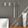Wall Mount Toothbrush Holder with Cover Waterproof Dust-Proof No Drill Bathroom Single Electric Toothbrush Hanger Organizer Rack