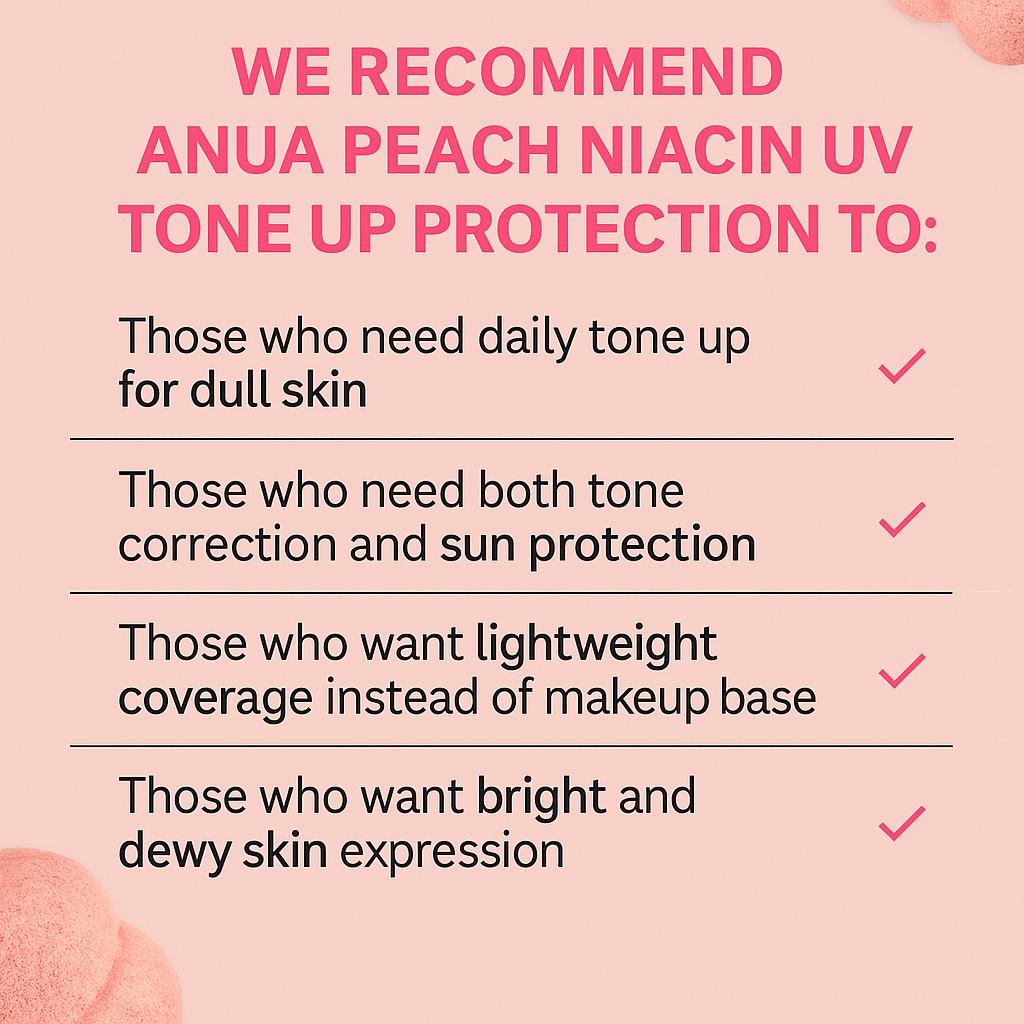 Anua Peach Niacin UV Tone Up Protection (50ml)
