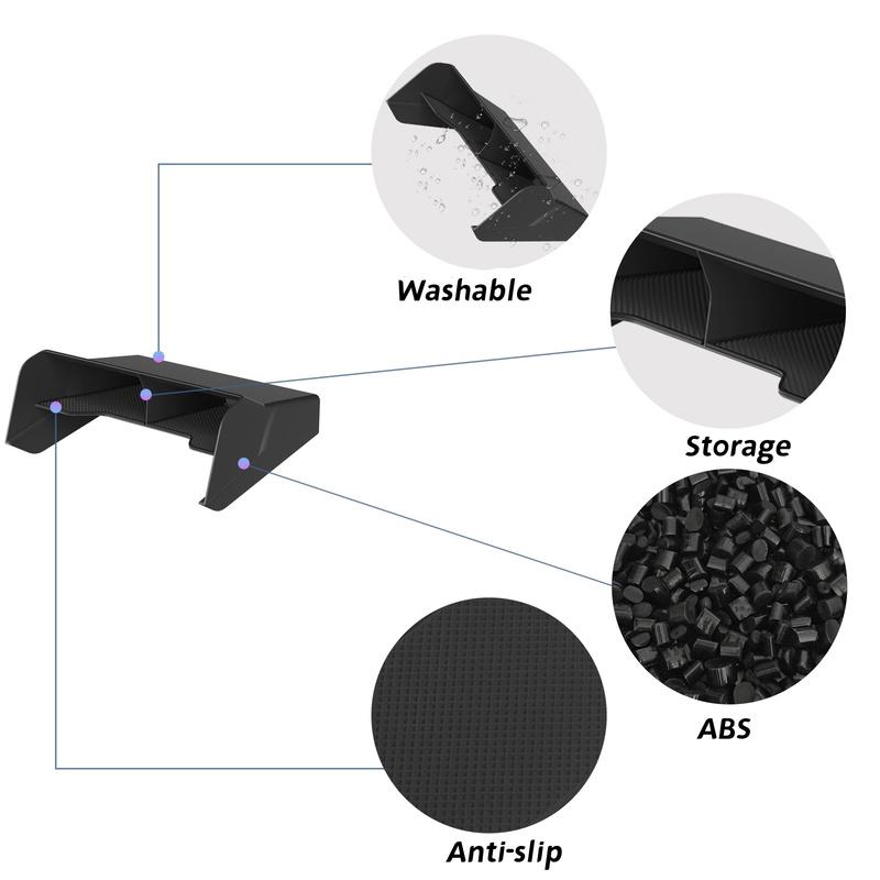 Per Mitsubishi L200/Triton 2024 2025 Organizer Vasso Portaoggetti Console Centrale Accessori Interni Auto Organizzazione Nero