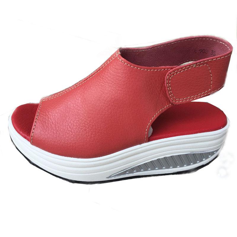 Summer Platform Sandals Women Candy Color Lace-up Casual Breathable Mesh Wedge Sneakers Shoes Woman sandalias mujer WSH3279