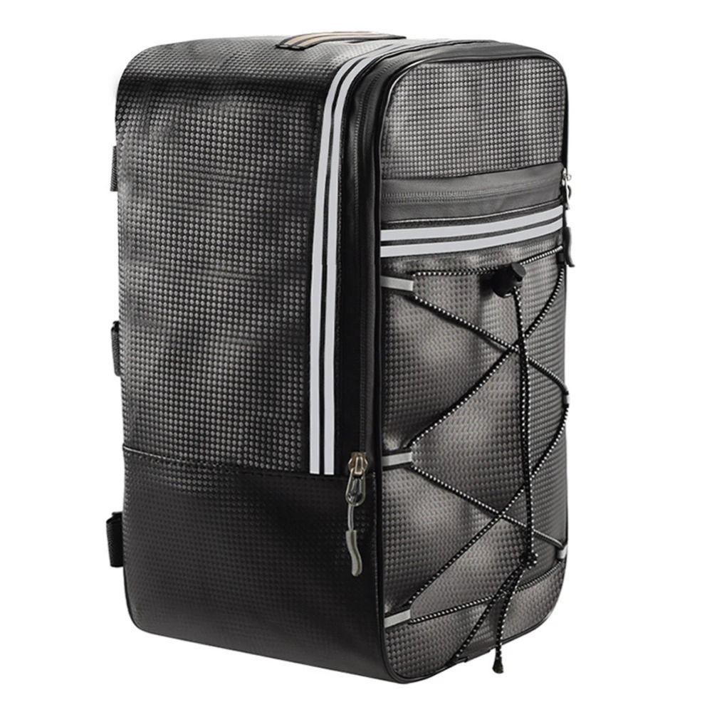 12/15L Bicycle Rear Seat Box PU Bike Rack Pannier Cycling Saddle Pack  Storage Luggage