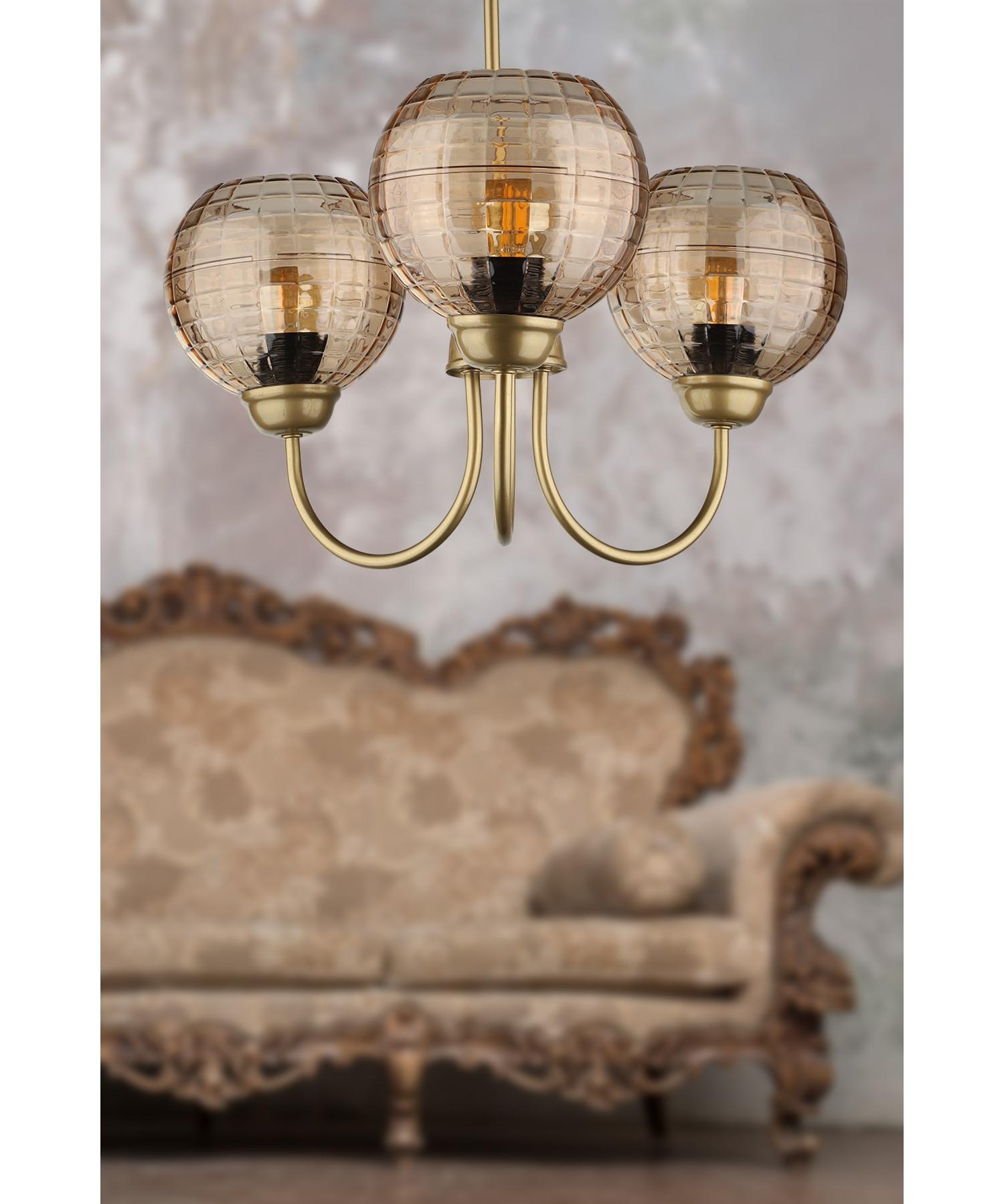 

Ahiyan 3rd Chandelier Tumbled Honey Acrylic