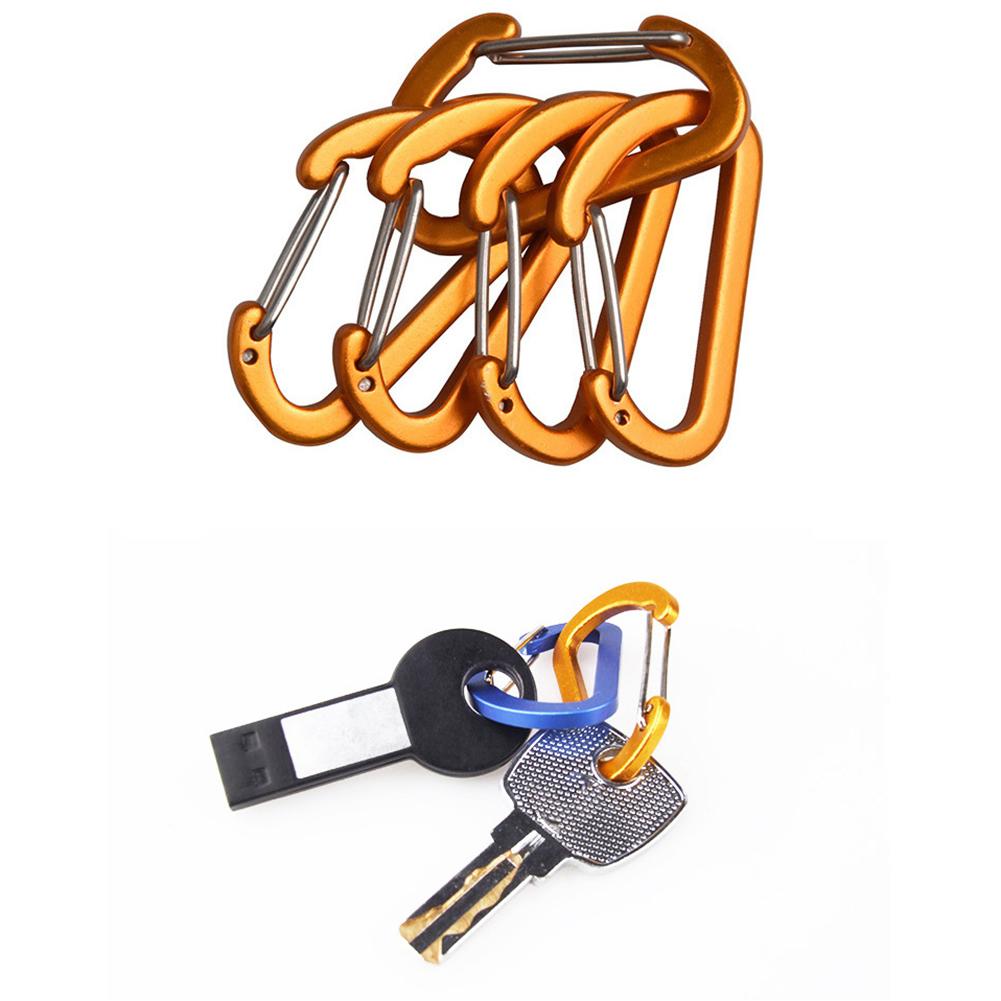 Outdoor Climbing Camping Stainless For MI-ni Carabiner Spring Hook Clip Keychain