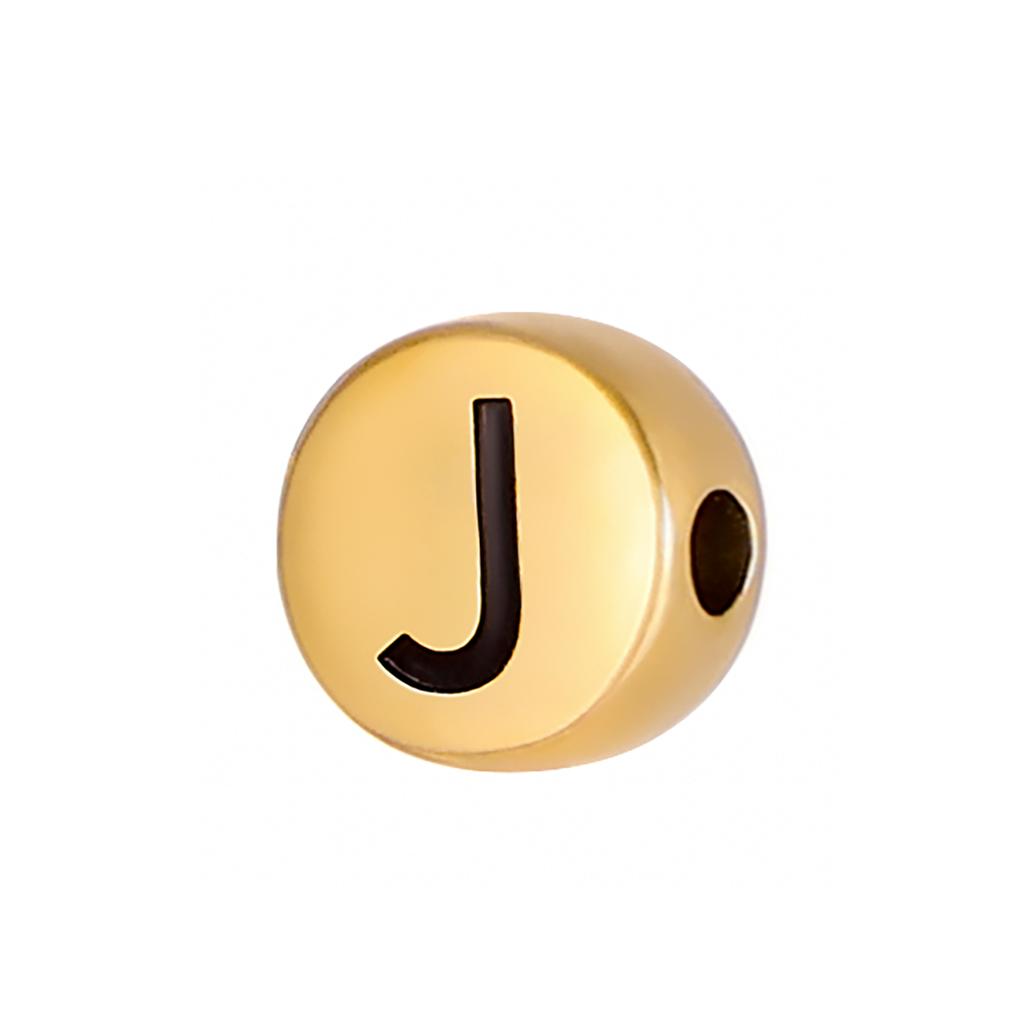 CARLIDANA High Polish Stainless Steel Letter Alphabet Beads Round Charms Pendants for Jewelry Making Diy Bracelets Necklace