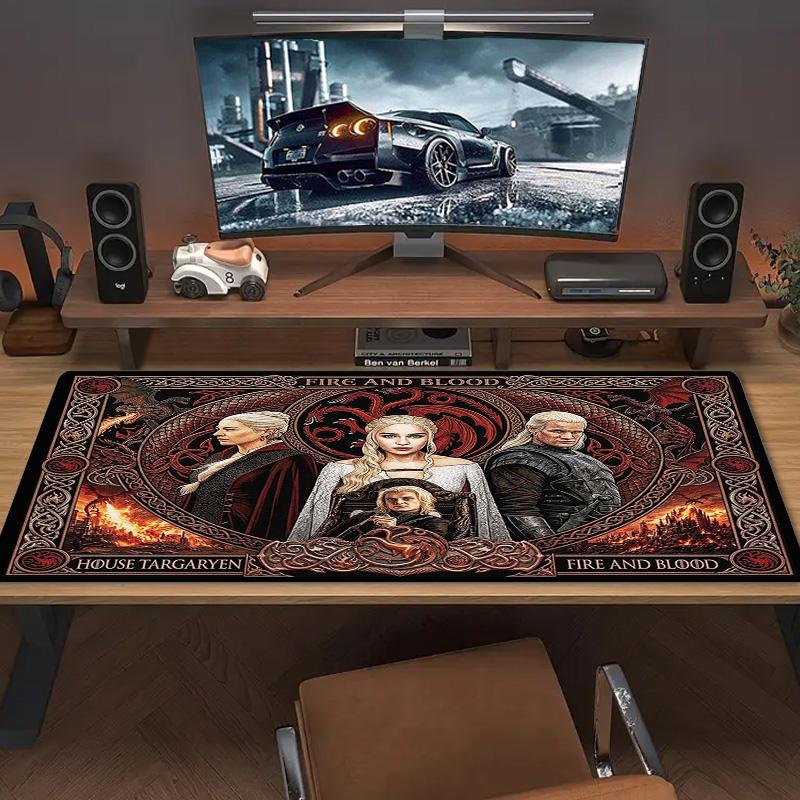 House of Dragon Color Mouse Pad Large Gaming Table Cushion Non-slip Laptop Tablet Big Mousepad XXL Mat Mini PC Playmat With Lock edge