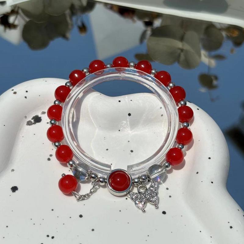 Lily of the Valley Butterfly Bracelet - Multi-Style Beaded Star & Moon Design