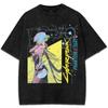 Cyberpunk Edgerunners Vintage Grafik Anime T-Shirt