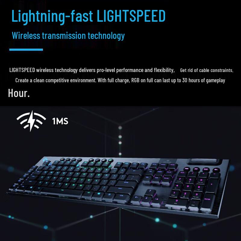 Logitech G913 Tri-Mode Wireless RGB Mechanical Gaming Keyboard