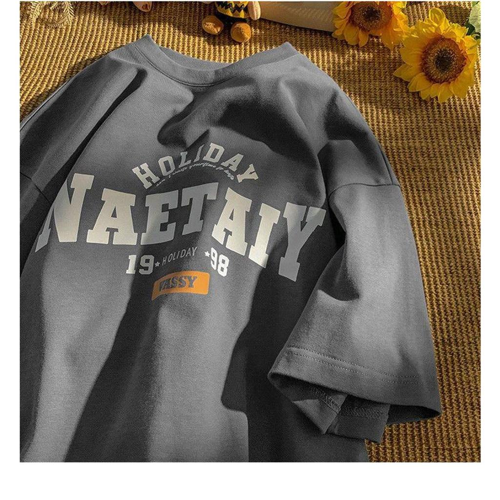Short Sleeved Men And Women Simple Loose All Match T Shirt Oversized Cotton Streetwear T Shirt Harajuku Men Clothing Y2k Clothes Graphic T Shirts