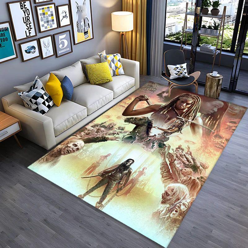 Apocalyptic Warrior Uprising Carpet Suitable for All Seasons Living Room and Bedroom Mats Doormat Office Chair Cushion Fashion