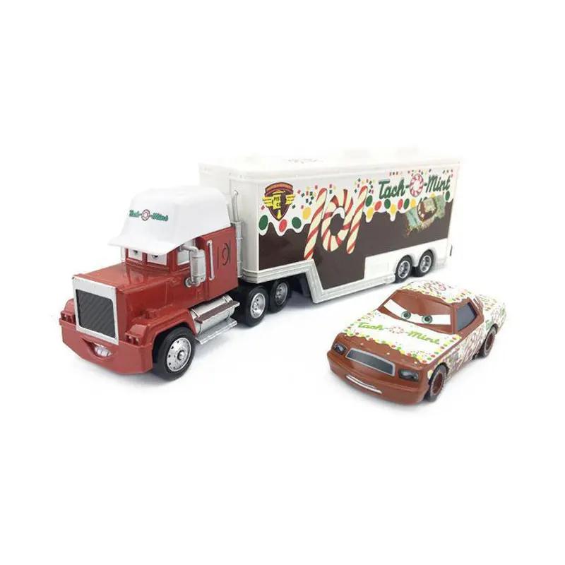 Disney Pixar Cars 3 Lightning McQueen Mack Uncle 8, 76, 54 Truck Set Metal Diecast  Model Car Toys For Children's Festival Gifs