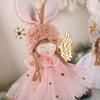 Cartoon Christmas Rabbit Ears Angel Dolls Handmade Christmas Tree Decoration  Home Xmas Decor