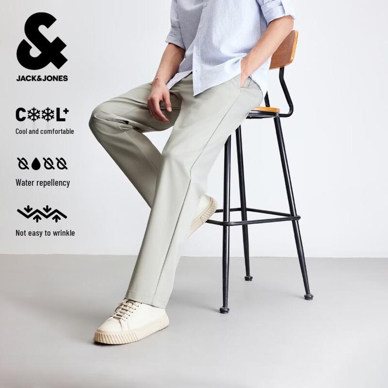 JACK&JONES Men s Cool-Touch Straight Fit Casual Pants 33