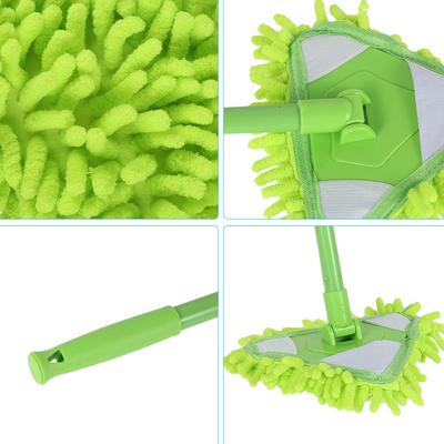 Mop do czyszczenia obrotowy 180° regulowany mop trójkątny wysuwany uchwyt wielofunkcyjny mop do czyszczenia do domu kuchni łazienki