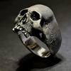 Exquisite Handmade Vintage Men Punk Ring Unique Gothic Skull Style Gothic Punk Horror Skull Rings