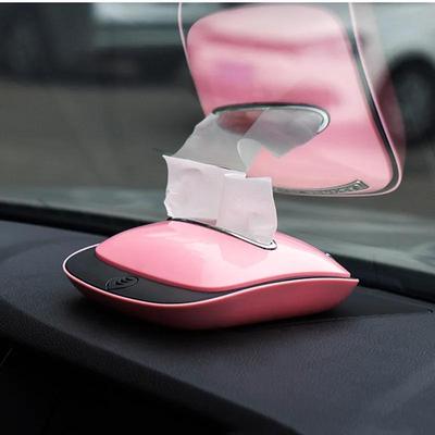 Household Car Tissue Box Functional  Aromatherapy Sun Visor Tissue Box  Accessories Holder Paper Napkin Clip Tissue Paper Box