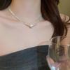 Minimalist Faux Pearl Multi-Layer Choker Necklace – Elegant Clavicle Chain Jewelry for Women