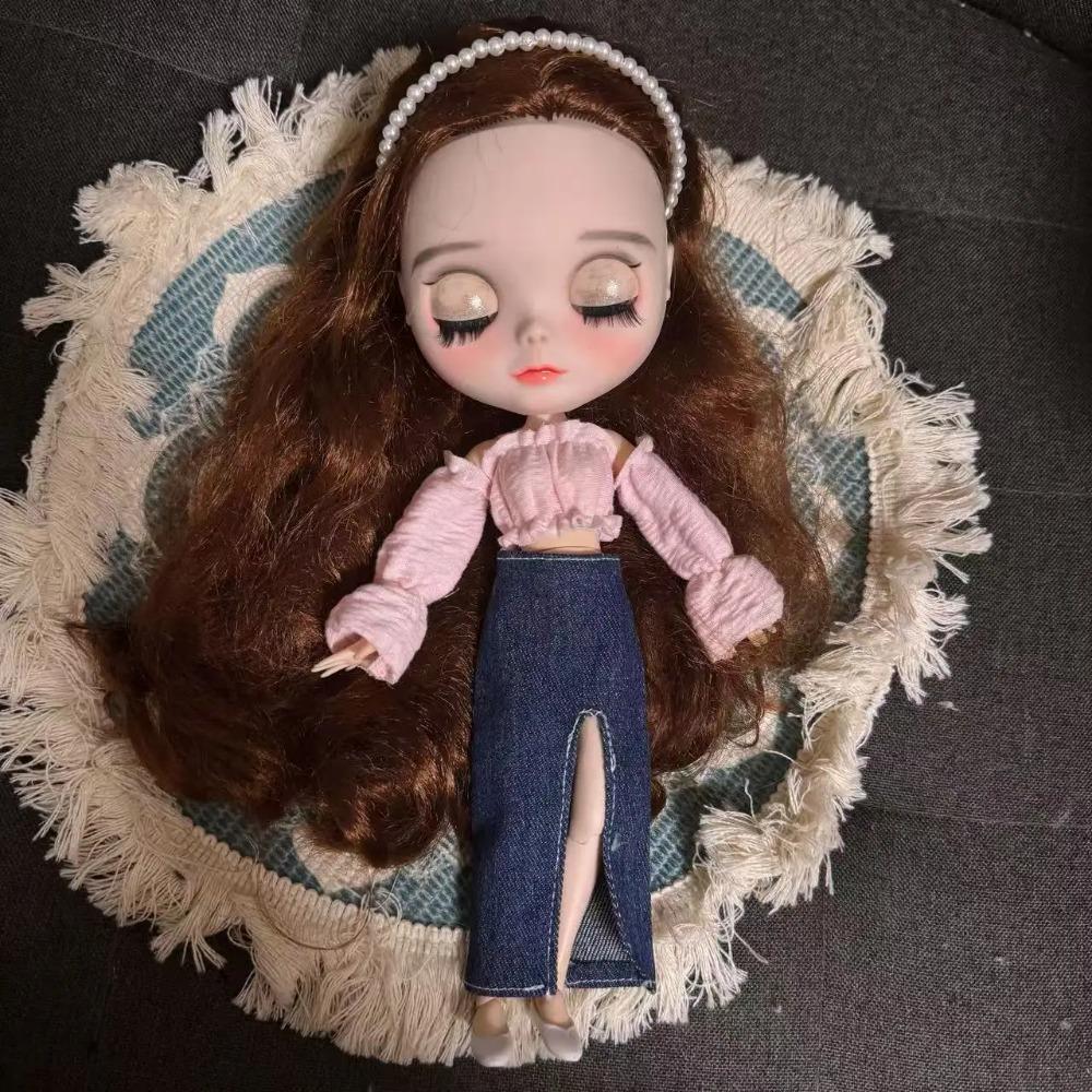 Mode 1/6 Blythe Puppen Outfit Niedlich Ersatzkleidung Blythe Puppen Kleidung Set Zubehör