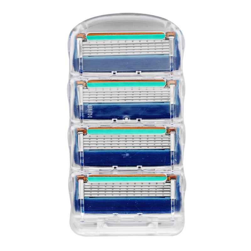 New 4Pcs/Lot Razor Blades For Men Sharp Trimmer Straight Razor  Manual Five Layer Shaver