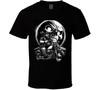 Biker 1 Schedel Maan Open Weg T-shirt