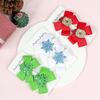 2PCS/Pack Christmas Tree Santa Snowflake Bow Hair Clips Baby Girl Cute Hairpins Boutique Kids Party Hair Accessories Gift