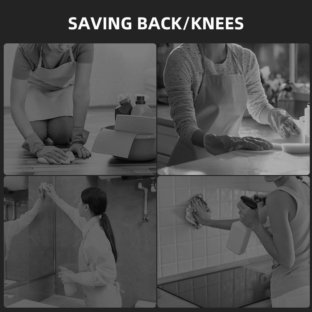 9 in 1 Handheld Floor Power Cleaning Tool Multifunctional Electric Cleaning Brush LED Display Electric Spin Scrubber