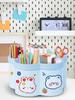 Cartoon 360-degree Rotating Pen Holder with 6 Slots Pen Storage Box Desktop Stationery Organizer for Desk Office School Home Use
