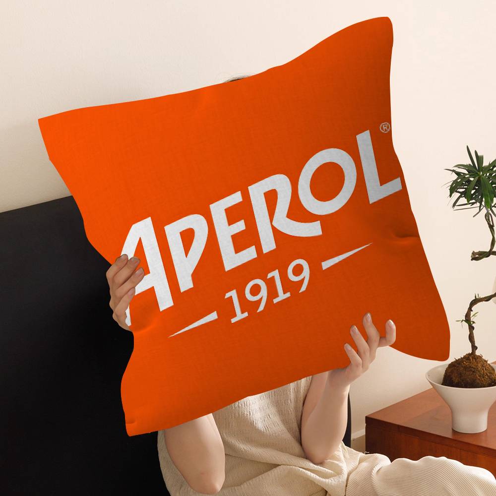 A-Aperol S-Spritz Pillow Cushion Cover Pillowcase Living Room Sofa Home Decor