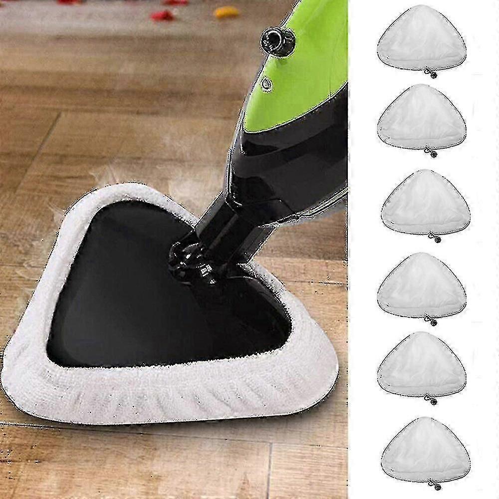 6pcs H2o Steam Mop Pads Cover Replacement Washable Cloth Cleaning Rag